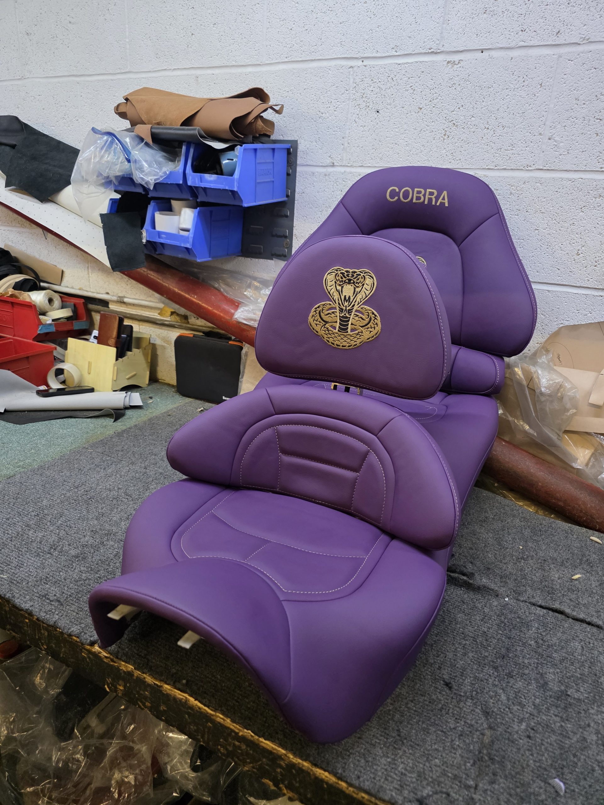 HONDA GOLDWING SEAT WITH COBRA EMBROIDERY